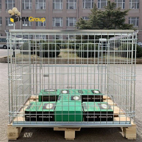 Warehouse Metal Stackable Pallet Cage
