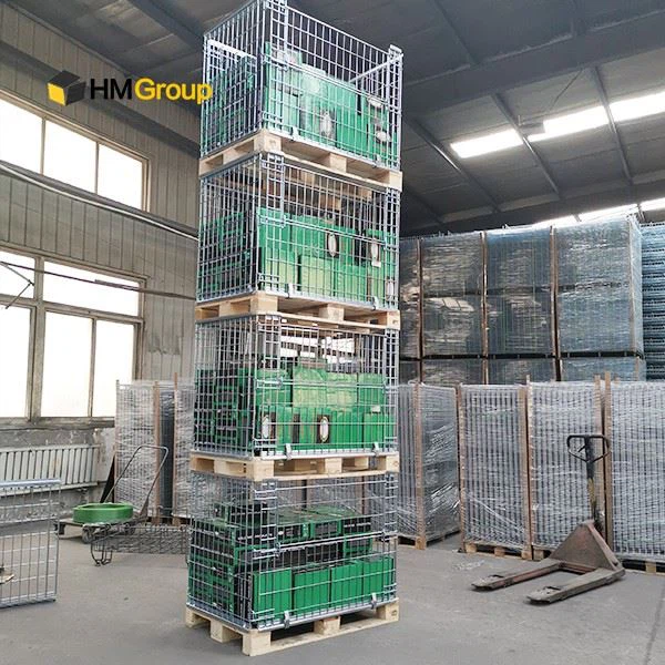 Warehouse Metal Stackable Pallet Cage